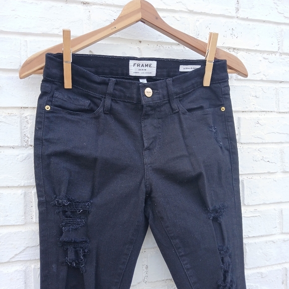 Frame Le Skinny De Jeanne Ripped Distressed - Picture 3 of 9